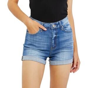 Kancan High Rise Denim Shorts Stretchy Casual Everyday Spring Durable Pockets M